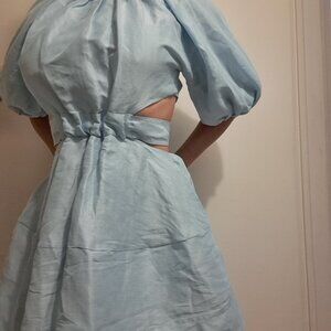 Aje. psychedelia cut out mini dress